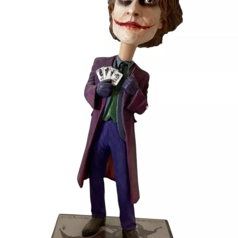 The Joker HeadKnockers Handpainted Bobblehead The Dark Knight Heath Ledger-NECA